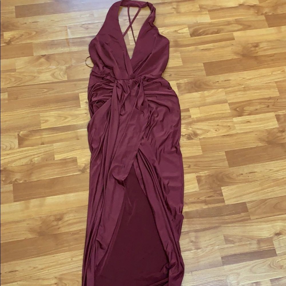 Fashion nova plunge drape dress - Picture 2 of 6
